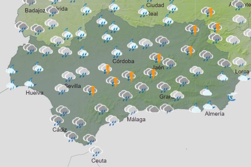 Andalusia weekly weather forecast December 4-10: Finally, some much-needed rain