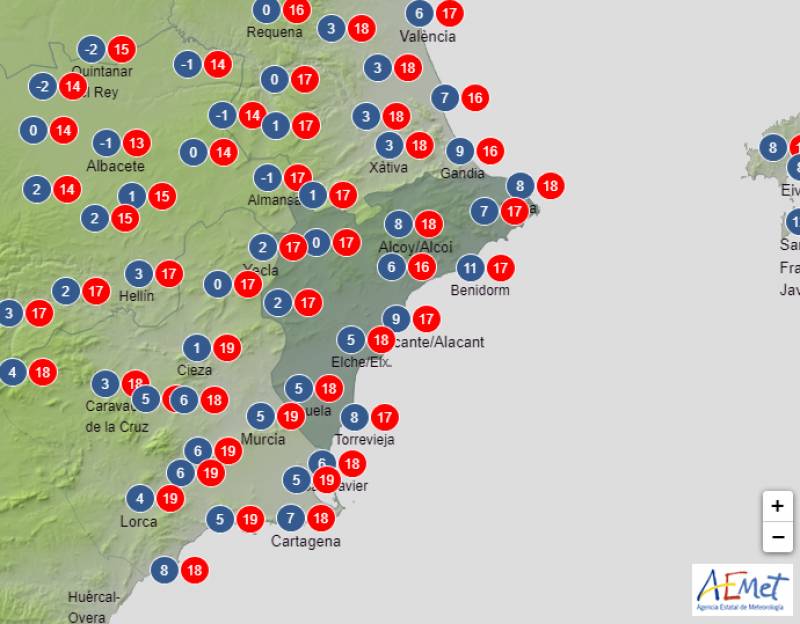 Frosty and fresh: Alicante Christmas weather forecast Dec 21-26