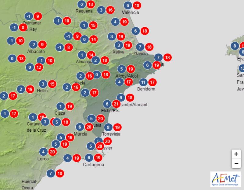 Frosty and fresh: Alicante Christmas weather forecast Dec 21-26