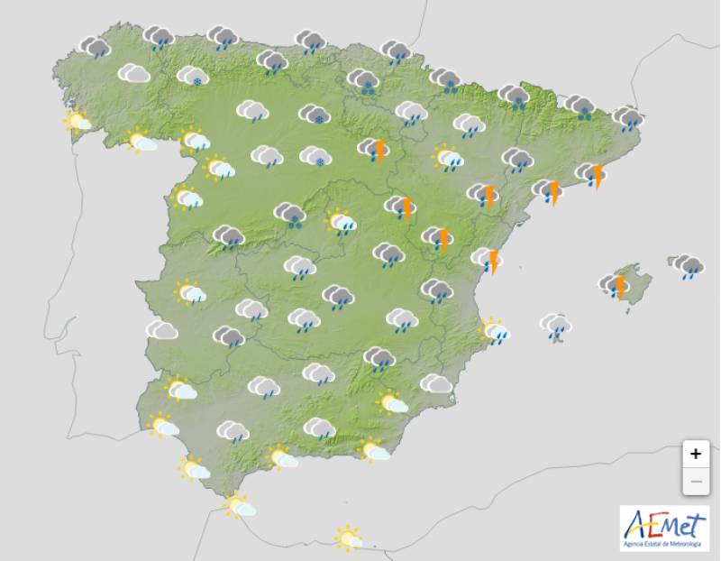 Spain prepares for the first DANA of 2024: weather forecast Jan 8-11