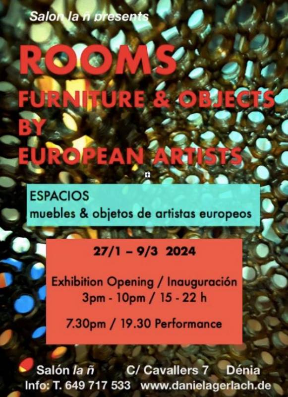 January 27 to March 9 Rooms - Furniture and Objects by European Artists exhibition in Denia
