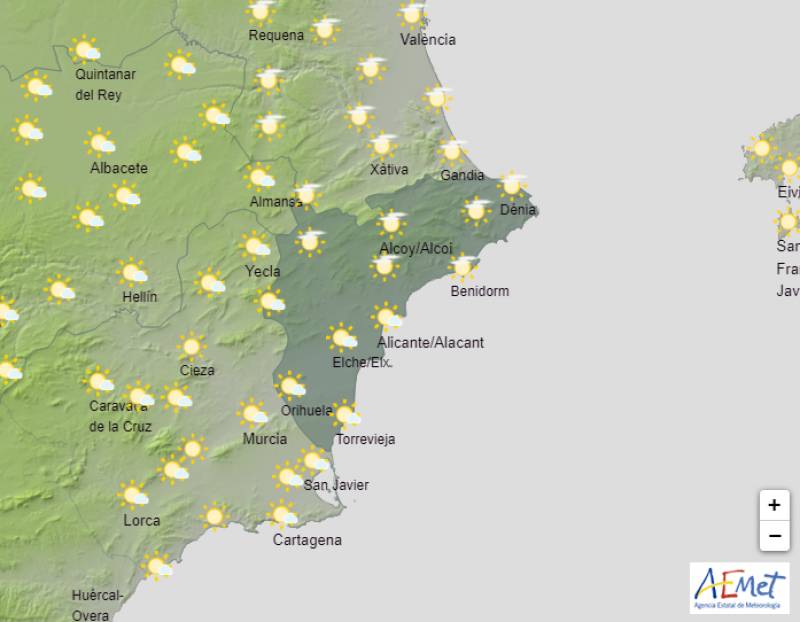Summery temperatures make a comeback: Alicante weather forecast Jan 22-28