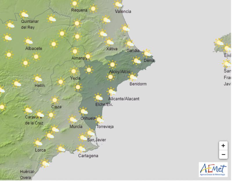 Heatwave gives way to drizzle: Alicante weather forecast Jan 29-Feb 1