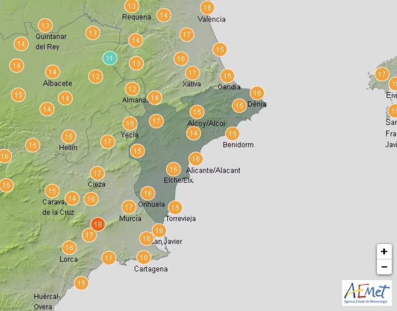 20-degree temperatures return: Alicante weather forecast Feb 1-4