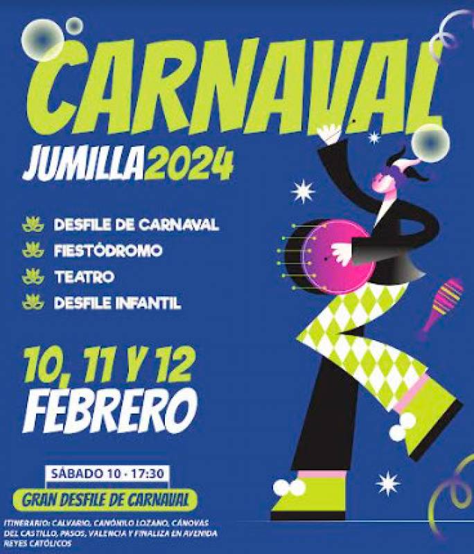 February 10 to 12 Carnival celebrations 2024 in Jumilla
