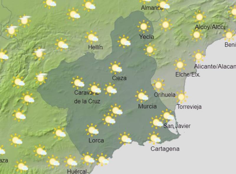 Murcia weekly weather forecast May 6-12