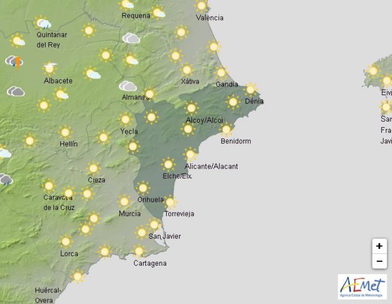 Hot and getting hotter: Alicante weather forecast June 3-6