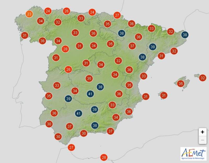 All of Spain on alert for storms and scorching temperatures: Weather forecast July 29-Aug 1