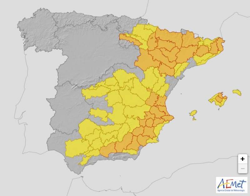 All of Spain on alert for storms and scorching temperatures: Weather forecast July 29-Aug 1