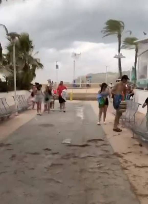 WATCH: Lightning strikes, collapsed roofs and fallen trees as storm sweeps Spain