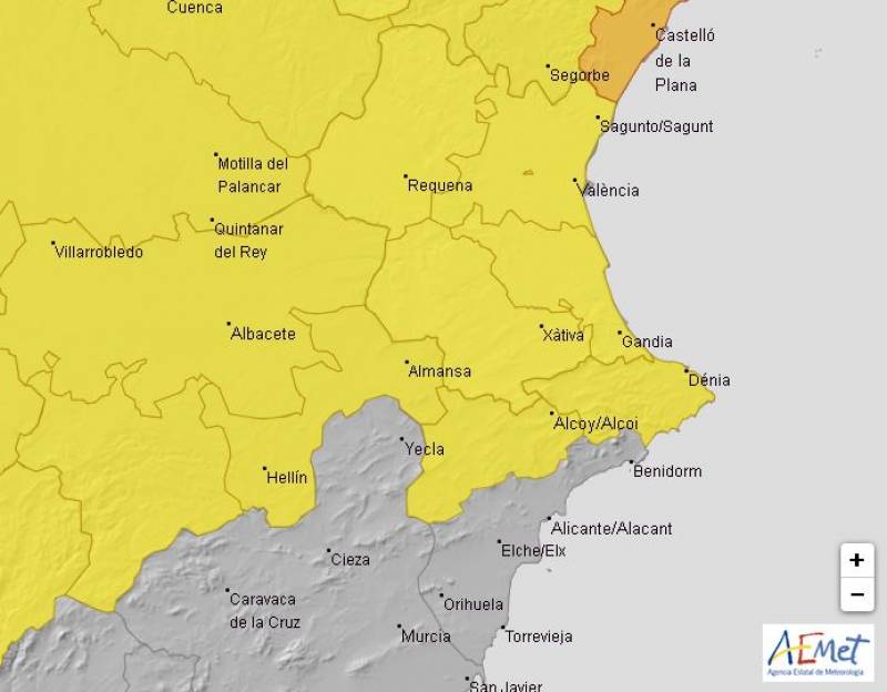 Heavy rain until Sunday: Alicante weather forecast September 19-22