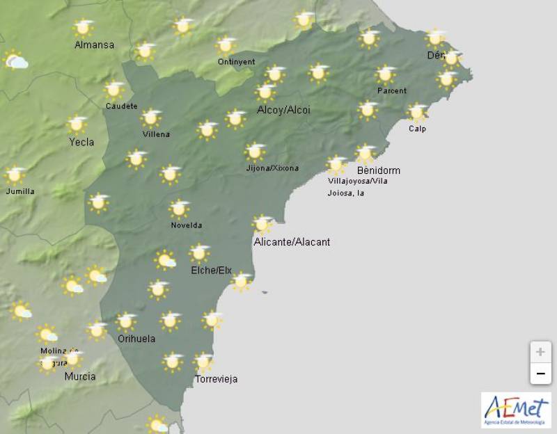 Autumn begins with summer temps: Alicante weather forecast Sept 23-26