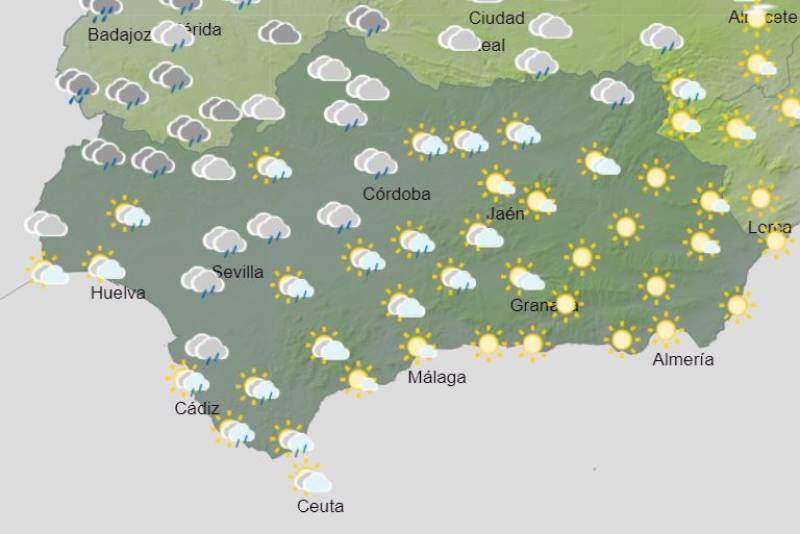 Where the rain will strike this week: Andalusia weather forecast September 23-29