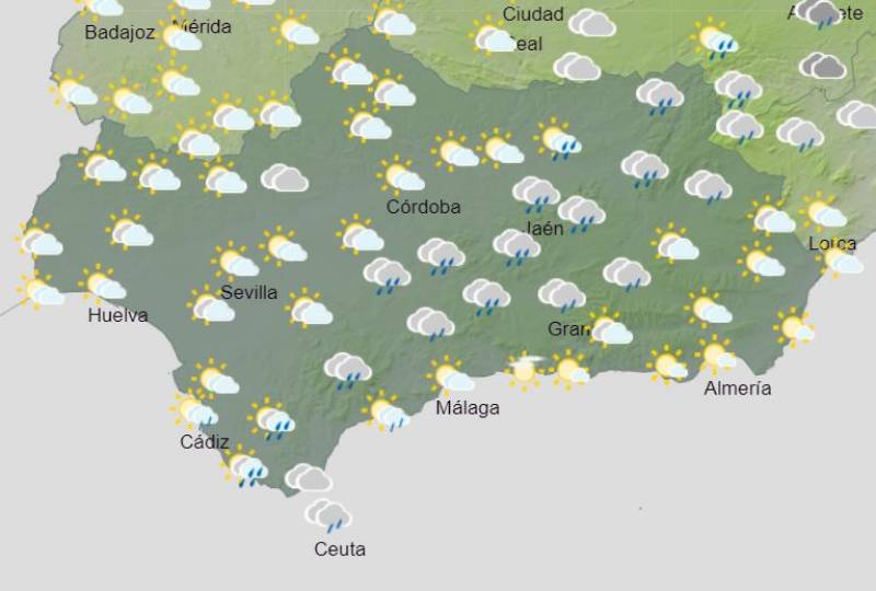 Where the rain will strike this week: Andalusia weather forecast September 23-29