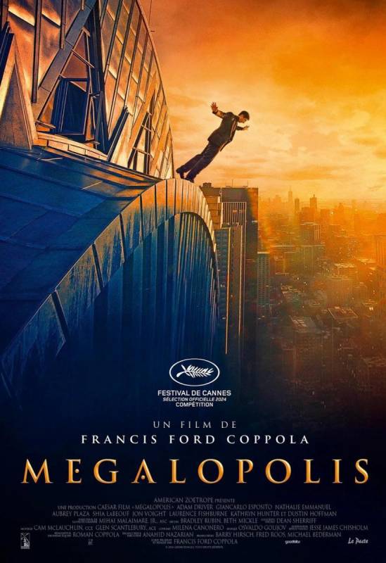 Thursday October 3 Megalopolis in English at the Cinemax Almenara