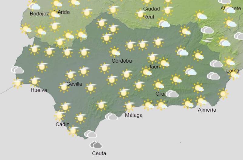 Wet weather and a cold snap: Andalusia weekly weather forecast October 21-27