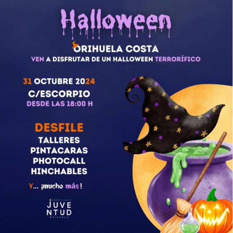 October 31 Halloween celebrations in Orihuela Costa