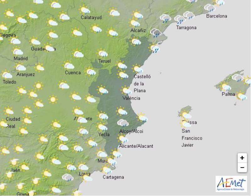 Valencian Community remains on red alert: Alicante weather forecast Oct 31-Nov 3