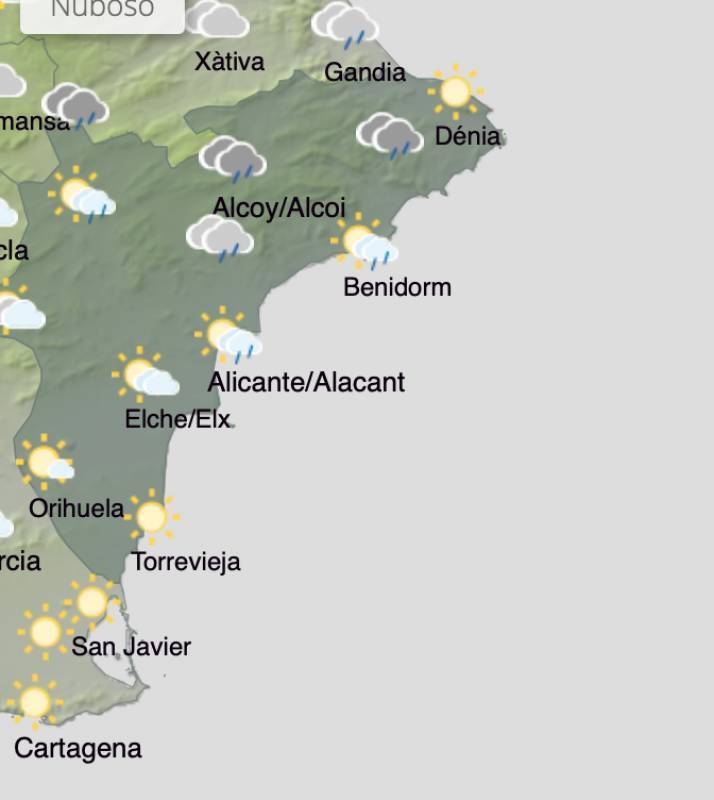 Alicante weather forecast November 7-10: Sunny skies ahead for the weekend