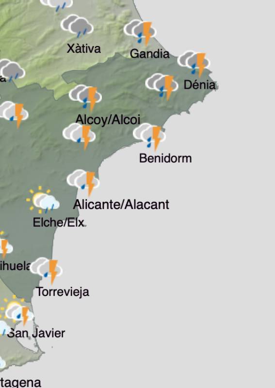 Alicante weather forecast December 9-12: A mixed bag in the province this week