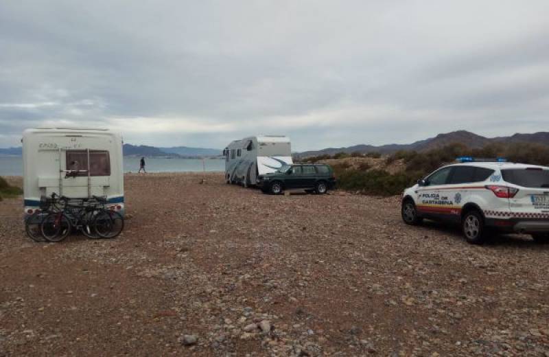 Illegal caravan camping persists in Cartagena despite more authorised car parks