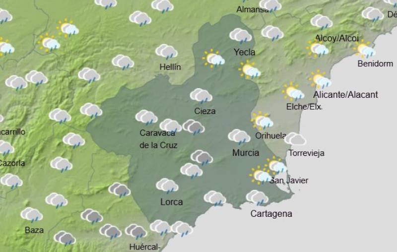 Murcia weekly weather forecast February 24-March 2: Another warm and sunny week... until the weekend!