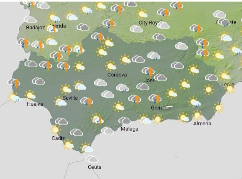 Andalucia weekly weather forecast: March 3 - 6