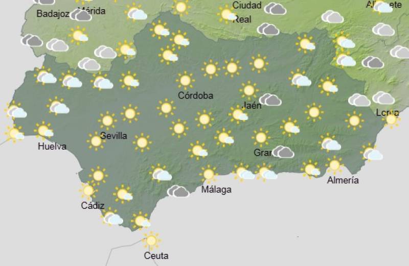Andalucía weekly weather forecast: March 24-27