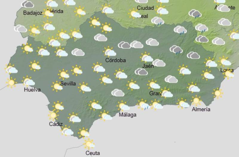 Andalucía weekly weather forecast: March 24-27
