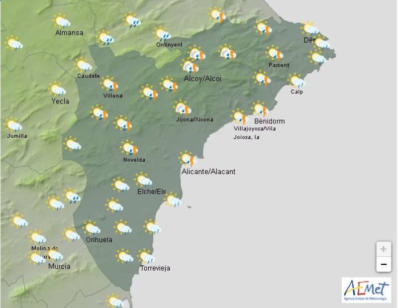 Alicante weekend weather forecast May 8-11: Stormy start before a calmer weekend