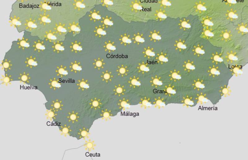 Andalucía weekly weather forecast June 30-July 3: Inland temperatures climb again with the chance of storms