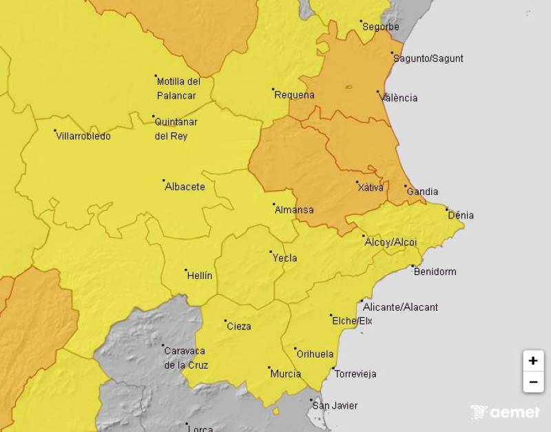 Warnings for temps approaching 40 degrees: Alicante weather forecast June 30-July 3