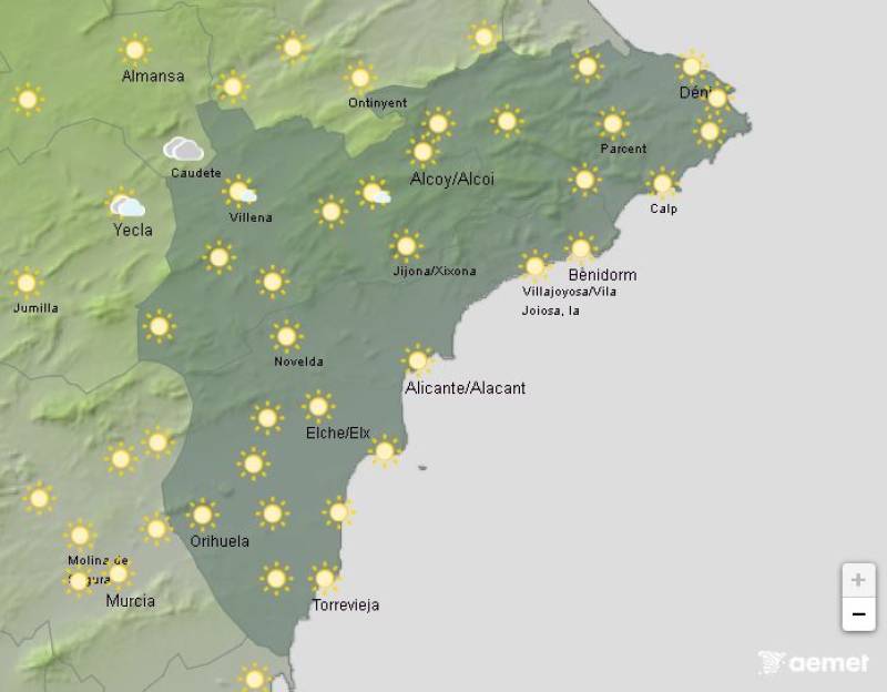 Warnings for temps approaching 40 degrees: Alicante weather forecast June 30-July 3