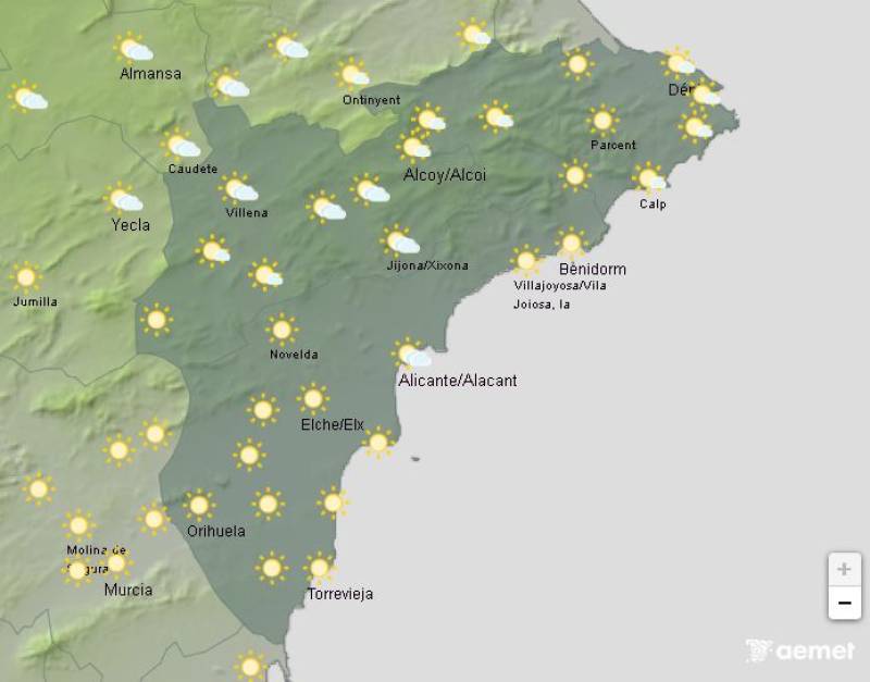 Warnings for temps approaching 40 degrees: Alicante weather forecast June 30-July 3