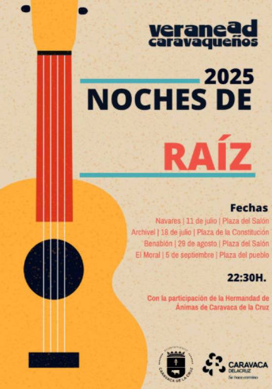 Summer 2025 Free concerts in the rural villages of Caravaca de la Cruz