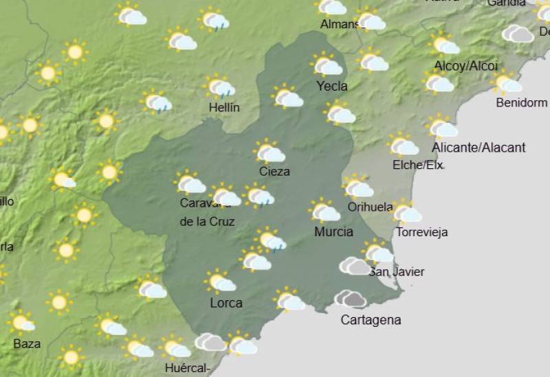 Rainclouds forecast to break the heat this week: Murcia weather July 7-10