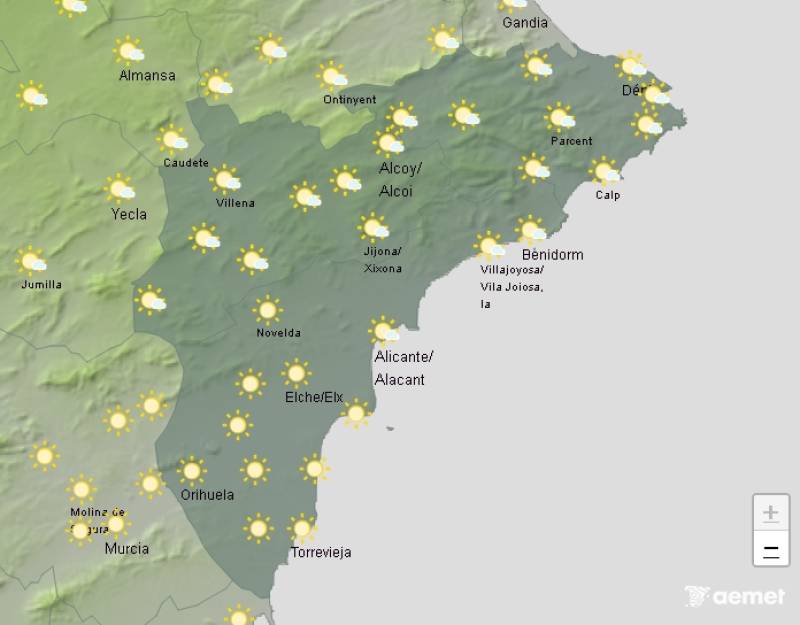 Storms may bring some local downpours: Alicante weekend weather July 24-27