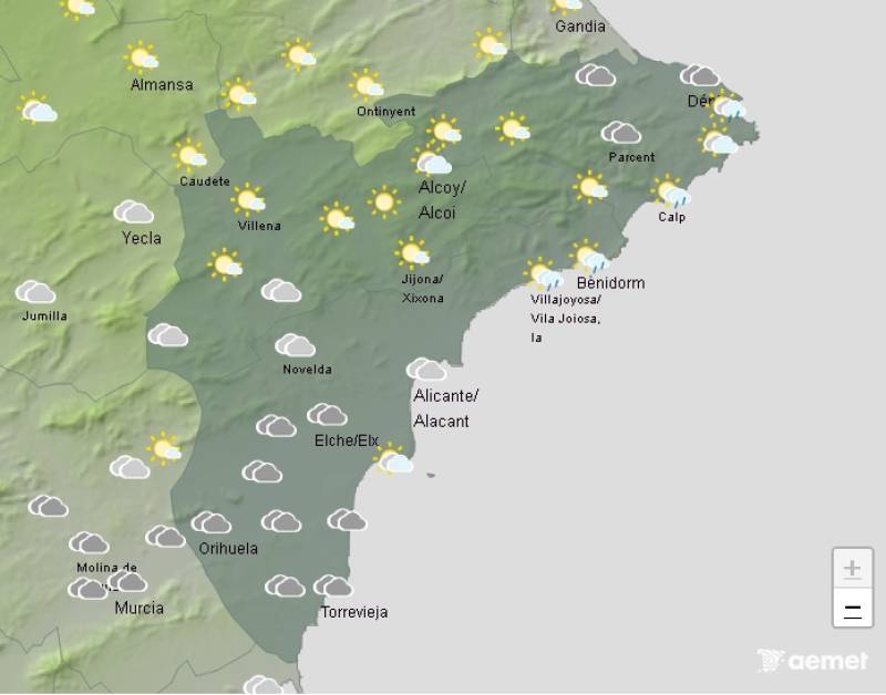 Storms may bring some local downpours: Alicante weekend weather July 24-27