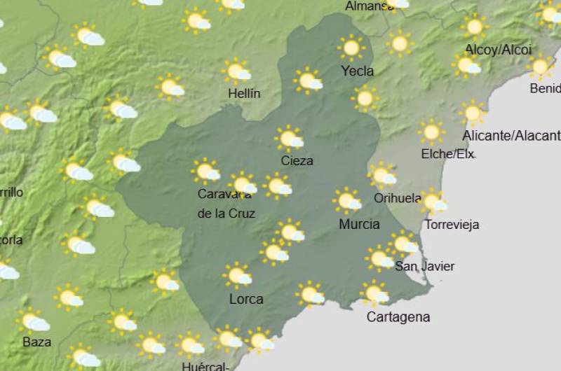 More rain and cooler temperatures forecast for this week: Murcia weather July 28-31