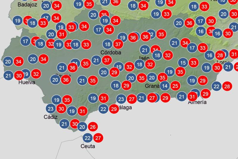 Andalucía weekend weather forecast: September 18-21 – Summer heat eases as clouds and scattered rain return