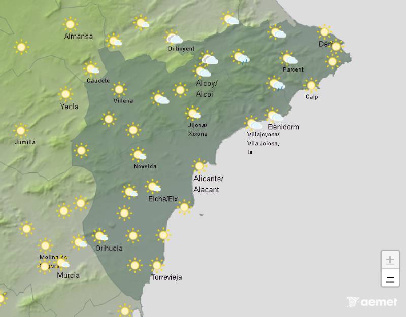 Sunshine and rain: Alicante weekend weather forecast October 2-5