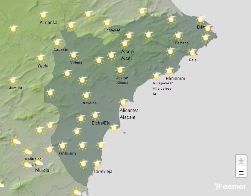 Sunshine and rain: Alicante weekend weather forecast October 2-5