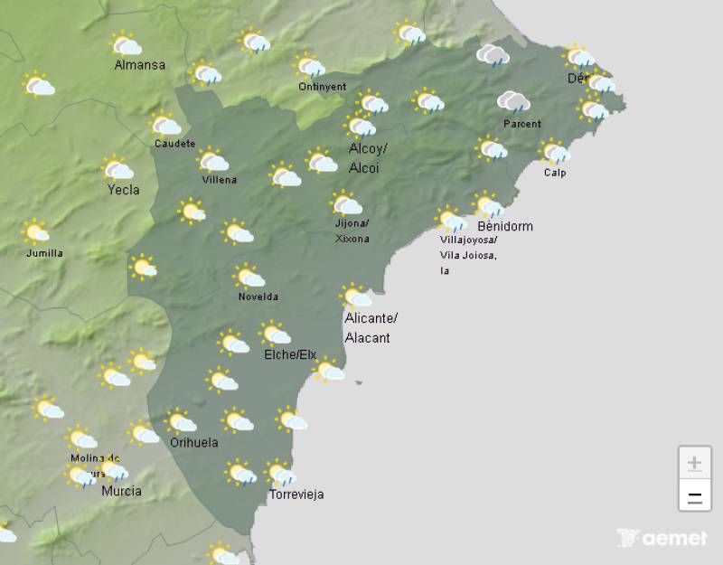 Sunshine and rain: Alicante weekend weather forecast October 2-5