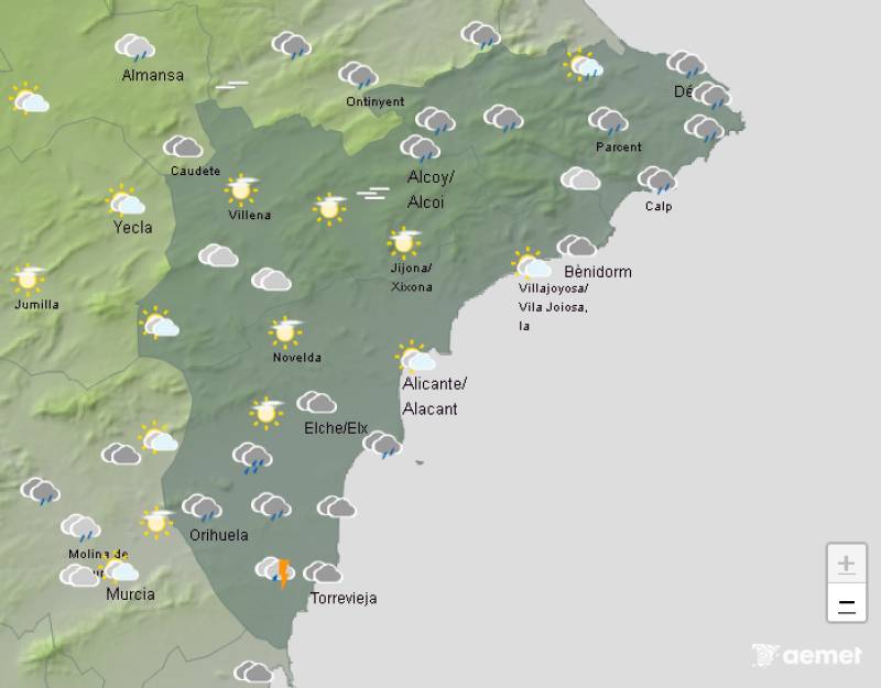 Beware! Weather warnings upgraded to red alert for Friday: Alicante weekend weather forecast October 9-12