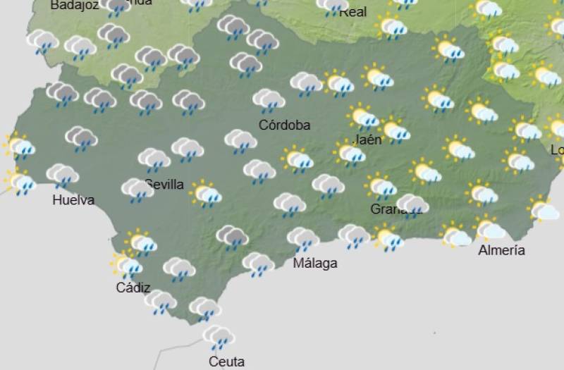 Andalucía weekly weather forecast October 27-30: Cloud, rain, and autumn breezes this week