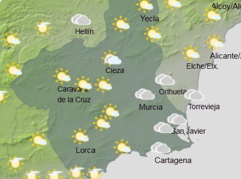 Crisp mornings and toasty afternoons: Murcia weather forecast November 10-13
