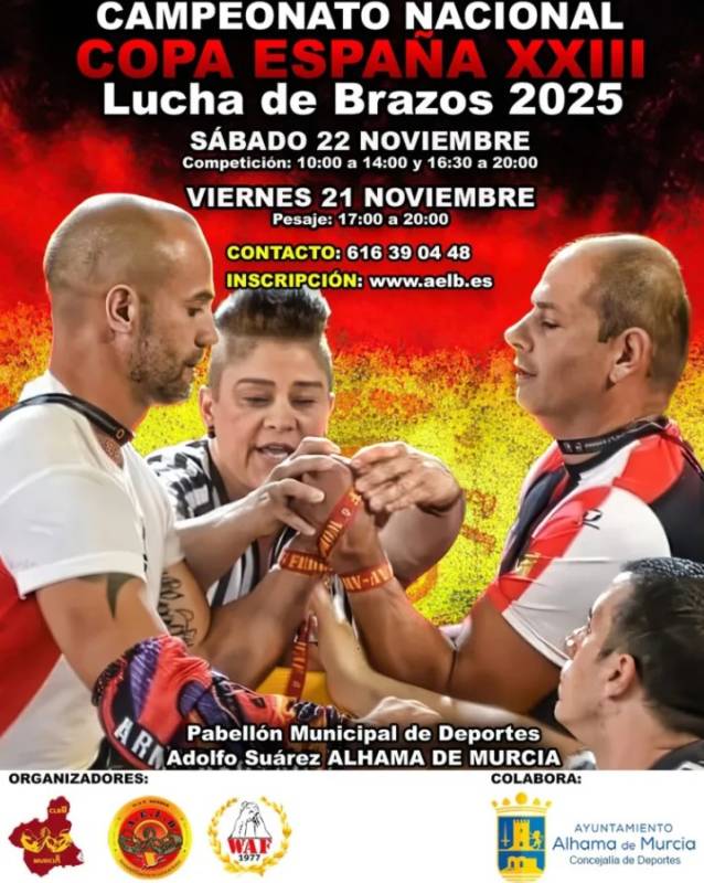 November 22 Spanish arm wrestling championship in Alhama