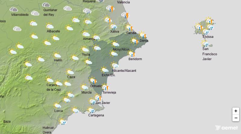 Christmas week brings cooler days and some rain: Alicante weather forecast December 22-28