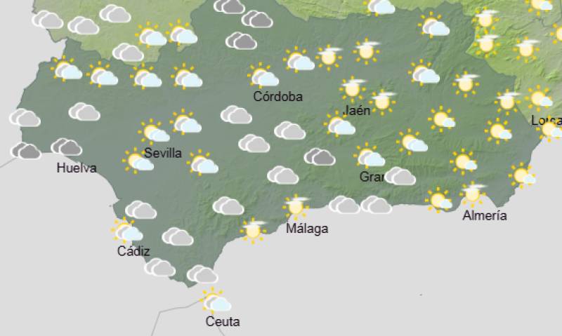Andalucía weekly weather forecast Feb 23-26: Sunshine, gentle breezes and springlike warmth