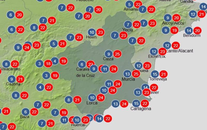The rain just won't go away: Murcia weekly weather forecast May 4-7